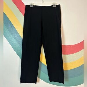 Eileen Fisher Women’s Strait Leg Pants Stretch Black Size Small